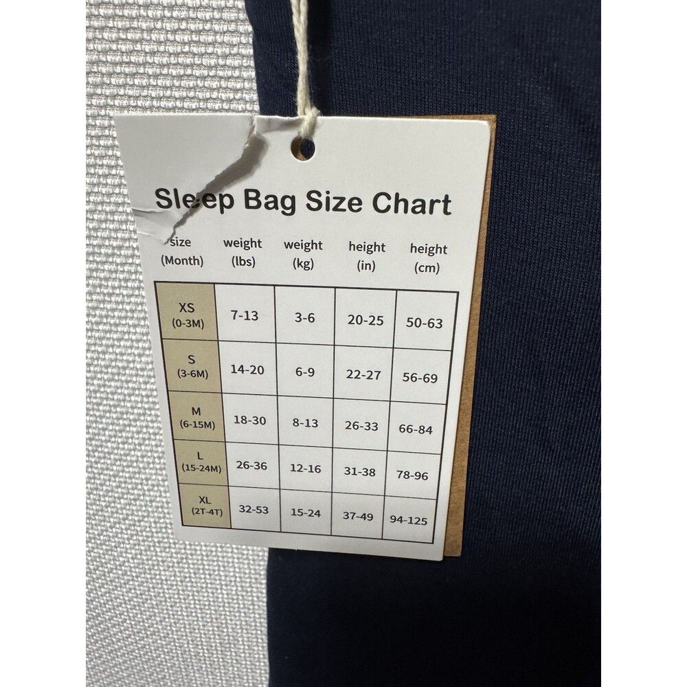 PurComfy Supersoft Bamboo Viscose Sleep Sack, 2.5 TOG 15-24 Mths. Navy NWT - Picture 4 of 8